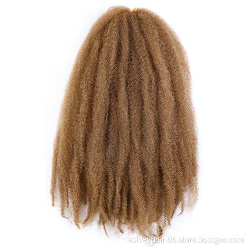 18 Inch 60G 100% Real Kanekalon Fiber Synthetic Twist Hair Extensions Marley Braiding
